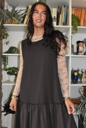 Love Lace Body Skim Top Oyster